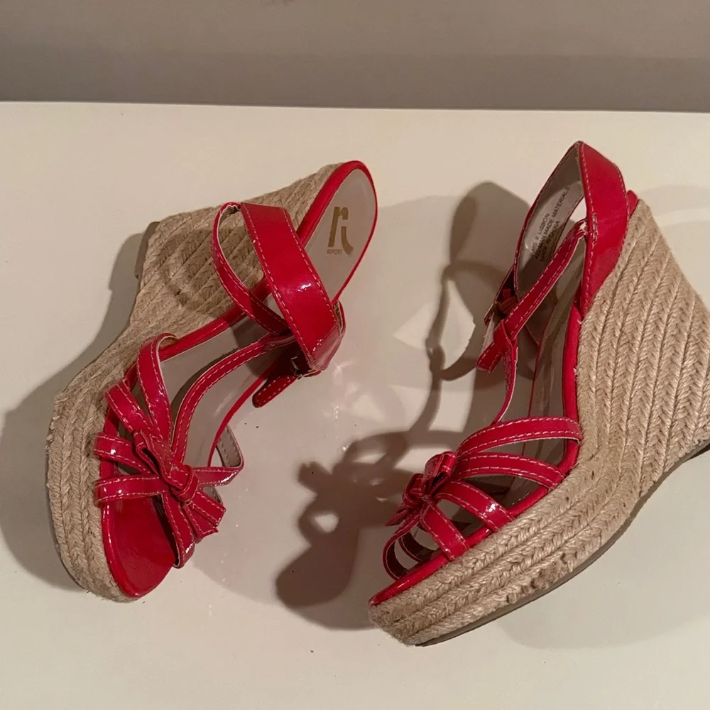 Report Red Espadrille Sandals